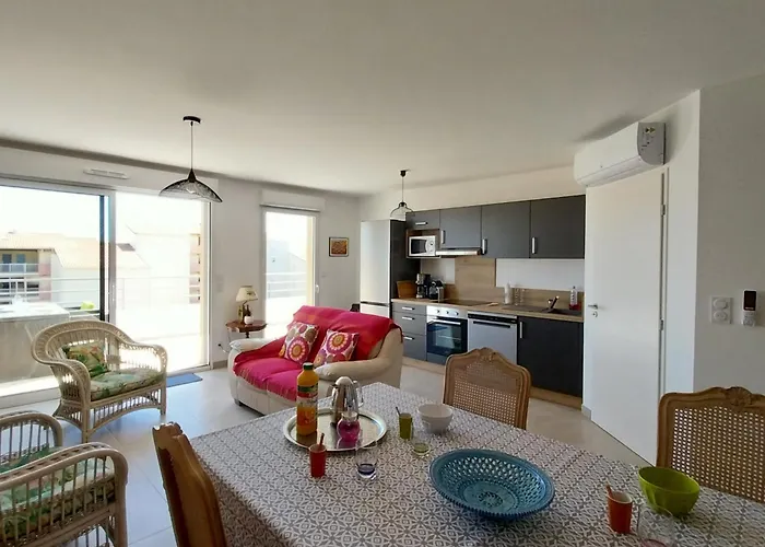 Lägenhet Superbe T3 Wifi Climatise, Le Sunset Lodge, Narbonne-Plage