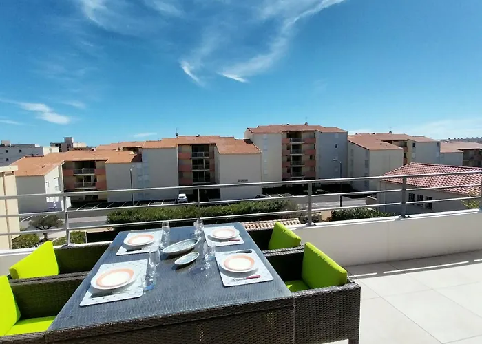 Superbe T3 Wifi Climatise, Le Sunset Lodge, Narbonne-Plage
